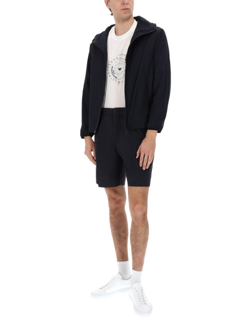 Emporio Armani Integrated Hood Zip Jacket