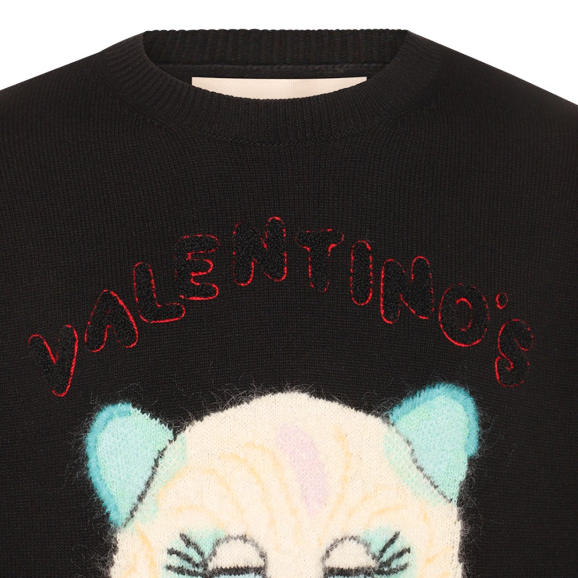 Valentino Black Cotton Knitwear