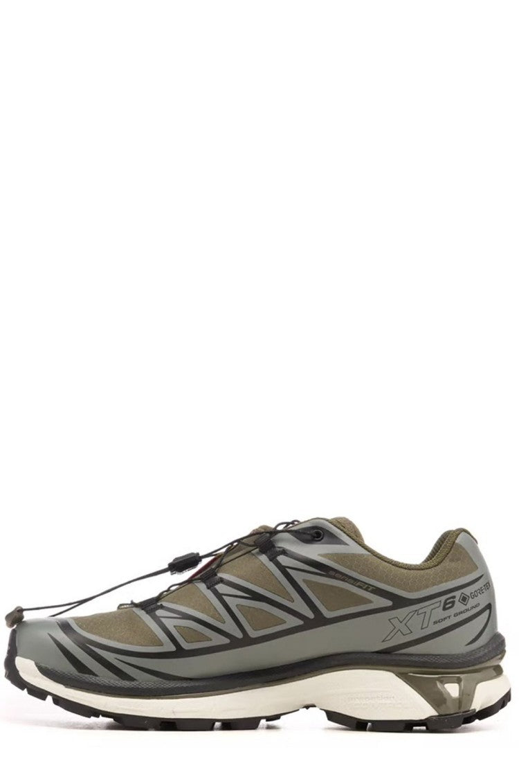 Salomon Low-Top Sneakers With Geometric Overlays And Rugged Traction