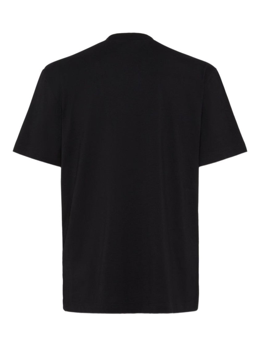 Dsquared2 Black Crew Neck T-Shirt With Logo Print