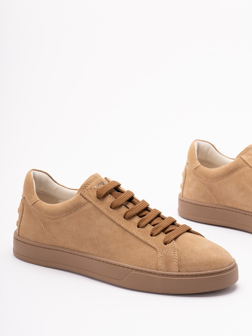 Tod's Suede Sneakers With Streamlined Silhouette