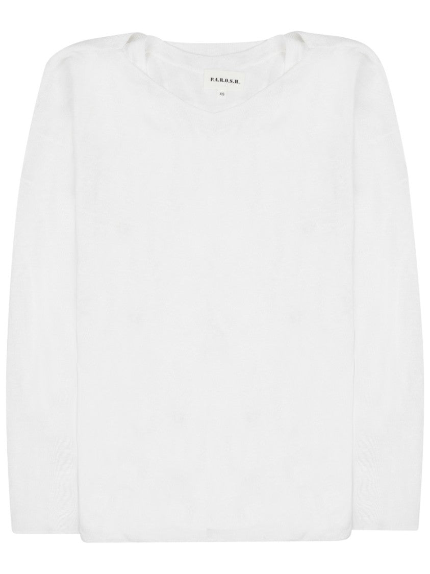 P.A.R.O.S.H. Lightweight Relaxed-Fit Linen-Blend Top
