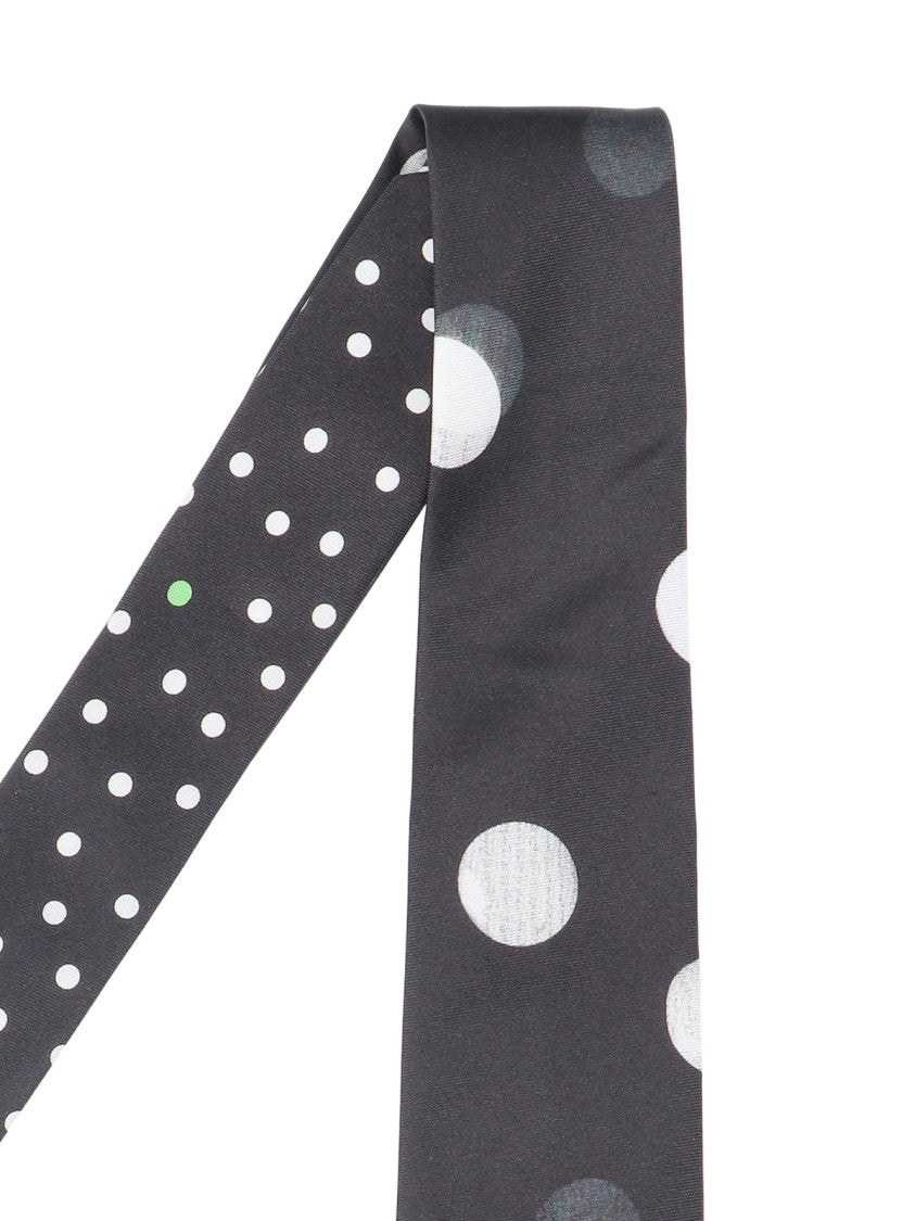 Paul Smith Black Silk Polka Dot Tie
