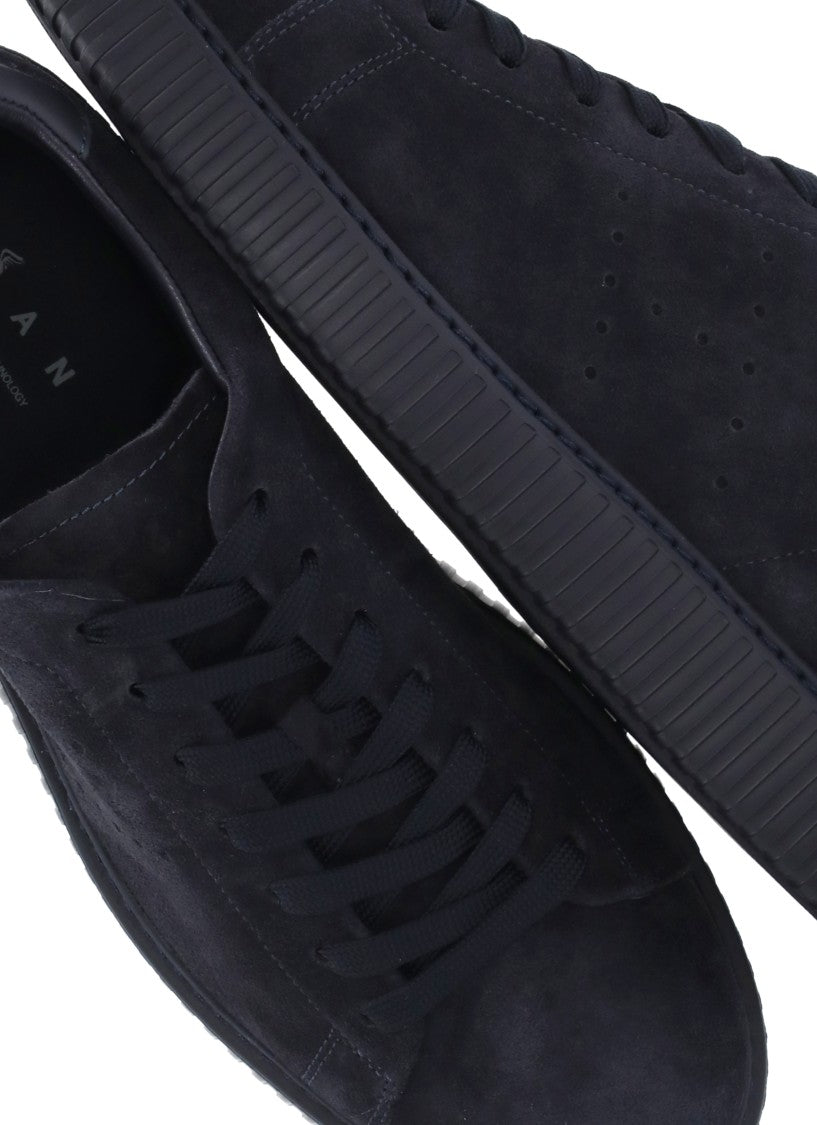 Hogan Blue Suede Low-Top Sneakers