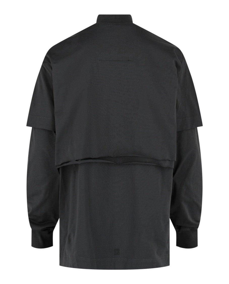 Givenchy Layered Embroidered Long Sleeve T-Shirt