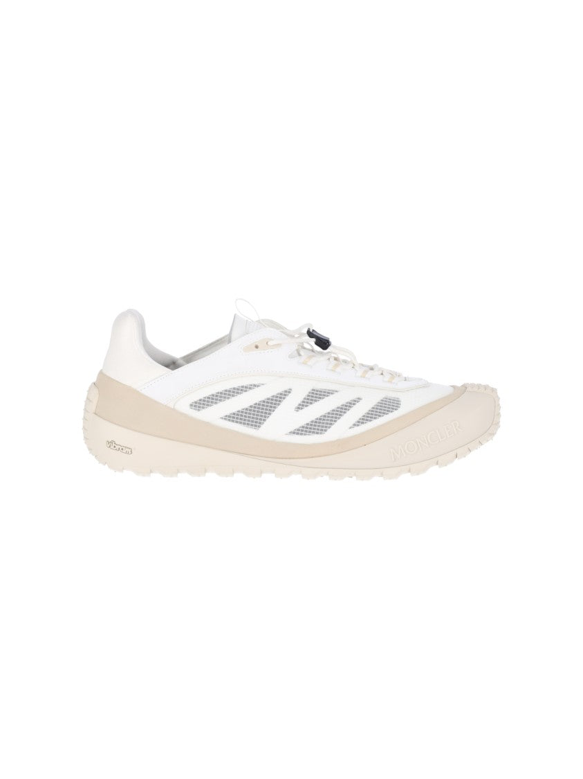 Moncler White Trailgrip Lp Mesh Fabric Sneakers