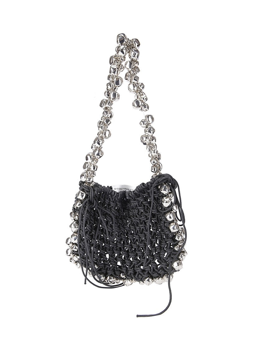 Niccolò Pasqualetti Woven Black Nylon Minibag