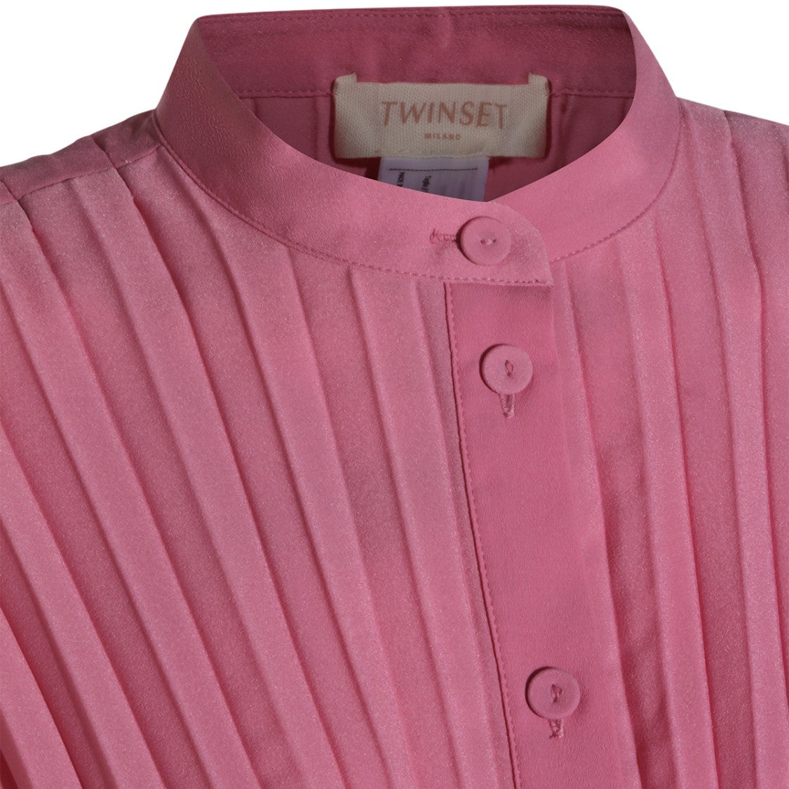 Twin-Set Fitted Top With High Neckline