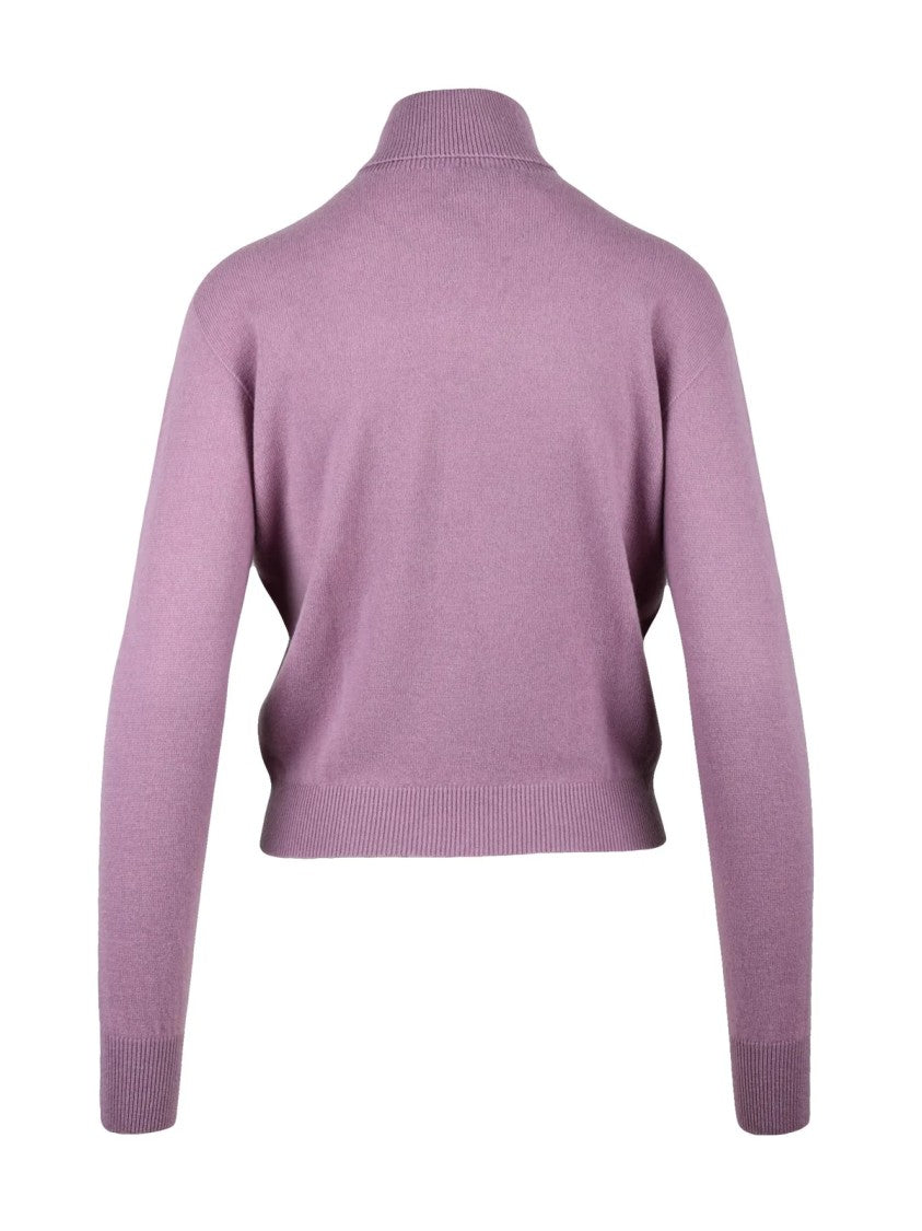 Kaos Ciclista Wool Sweater With High Neckline And Ribbed Details