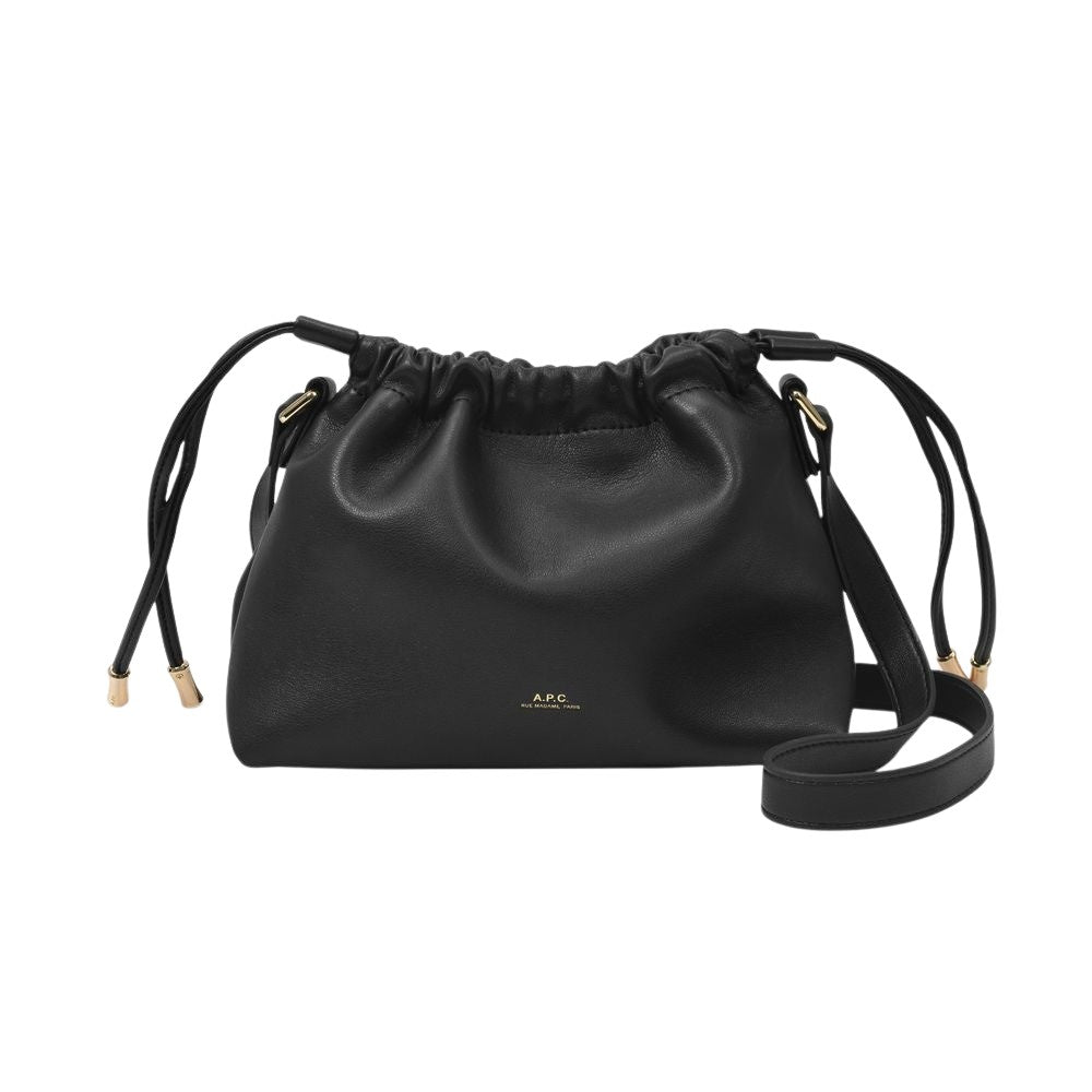 A.P.C. Ninon Mini Hobo Bag - Black - Synthetic