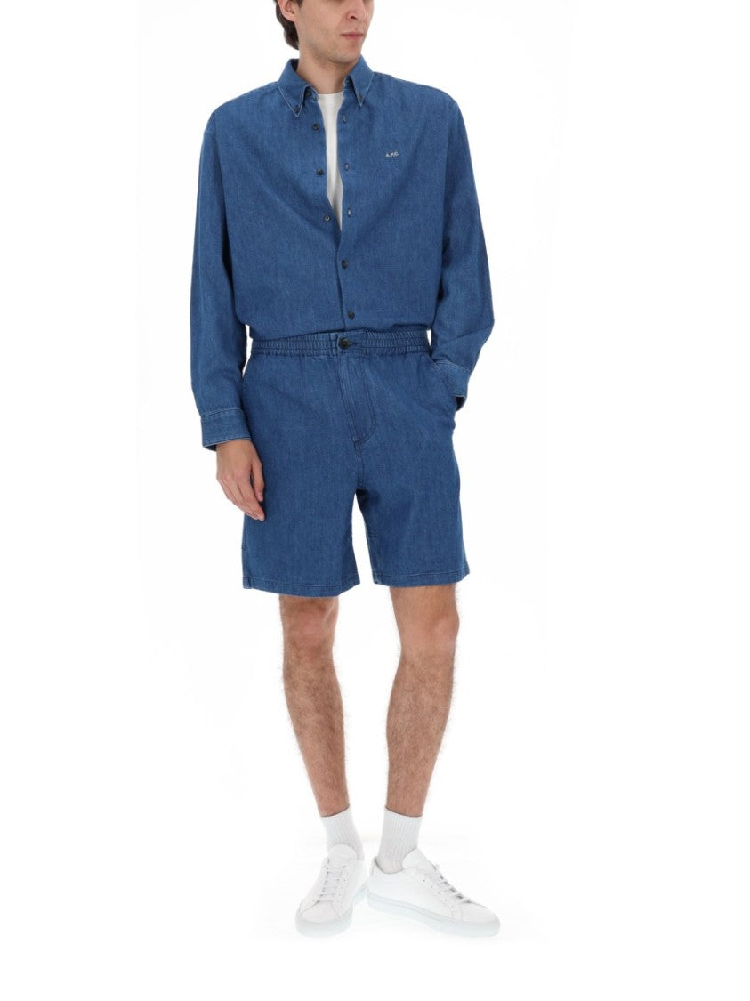 A.P.C. Mathias Premium Denim Boxy Shirt