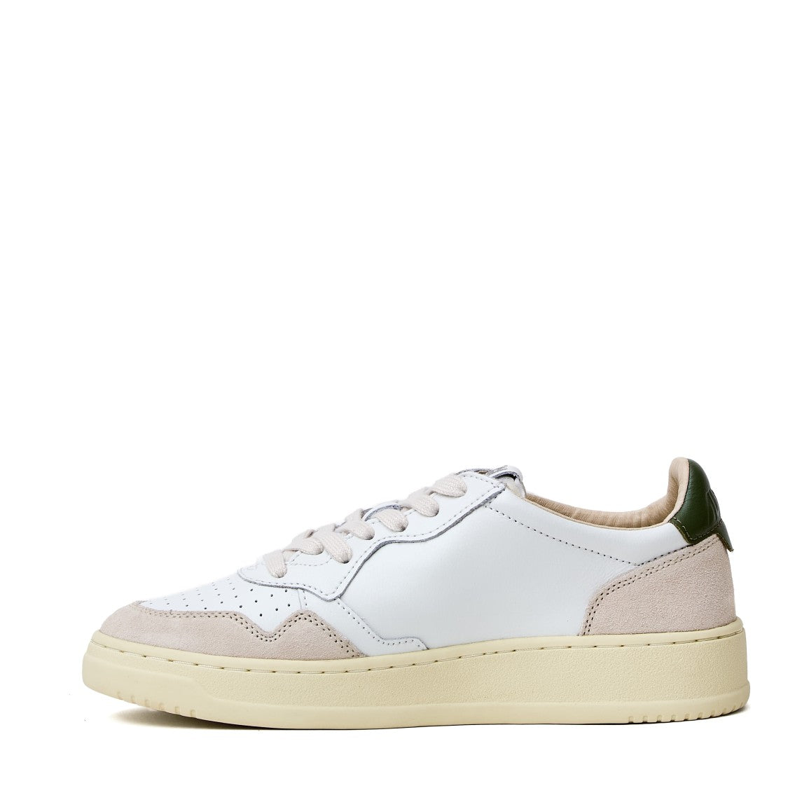 Autry White Bronze Medalist Low Suede Sneakers