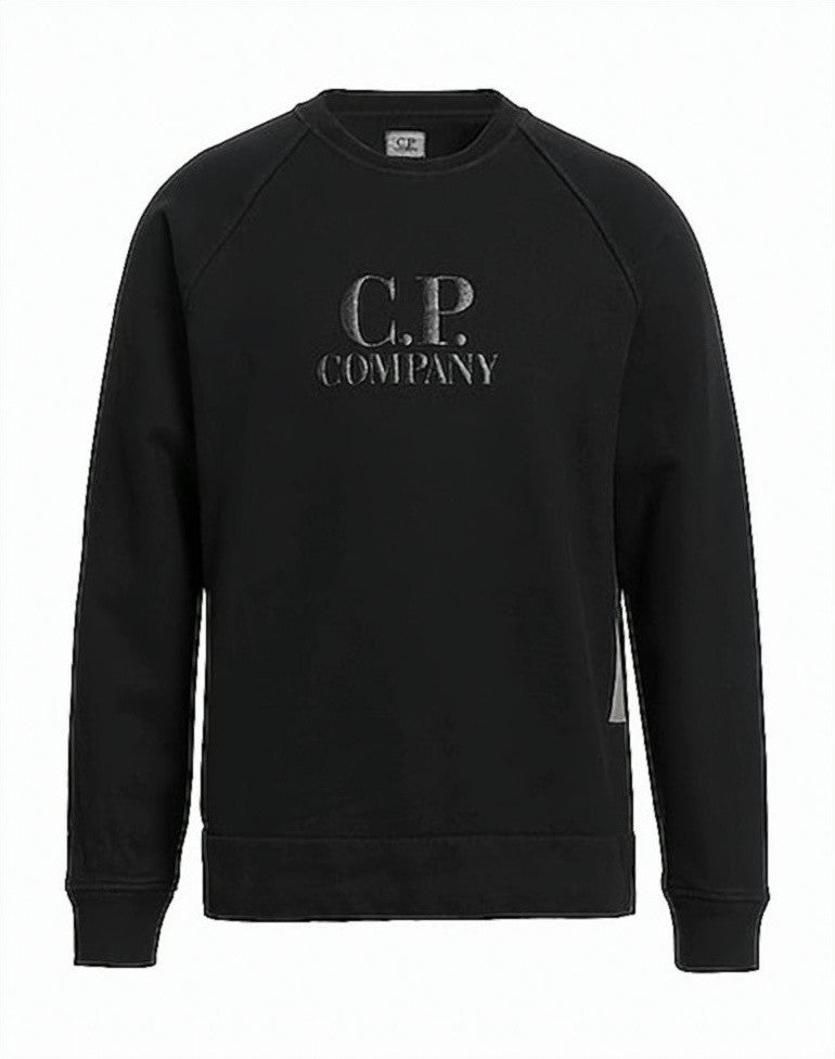 C.P. Company Cotton Sweatshirt With Embroidered Logo Detail