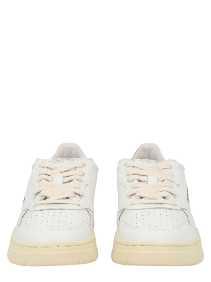 Autry Medalist Low Perforated Toe Leather Sneakers