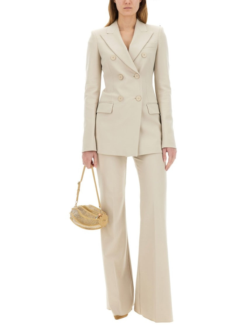 Sportmax High-Waisted Wide-Leg Pants With Tailored Finish