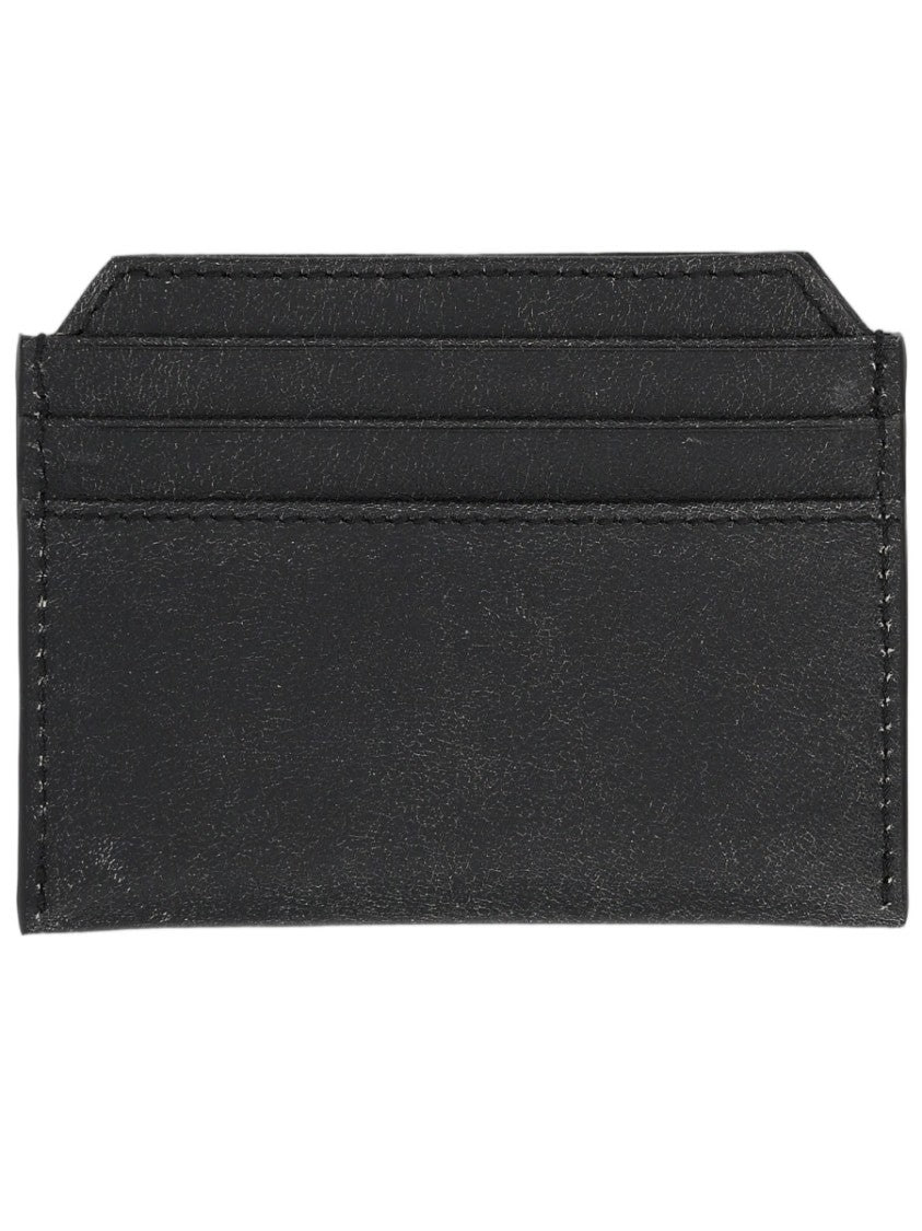 Vivienne Westwood Black Leather Card Holder Wallet