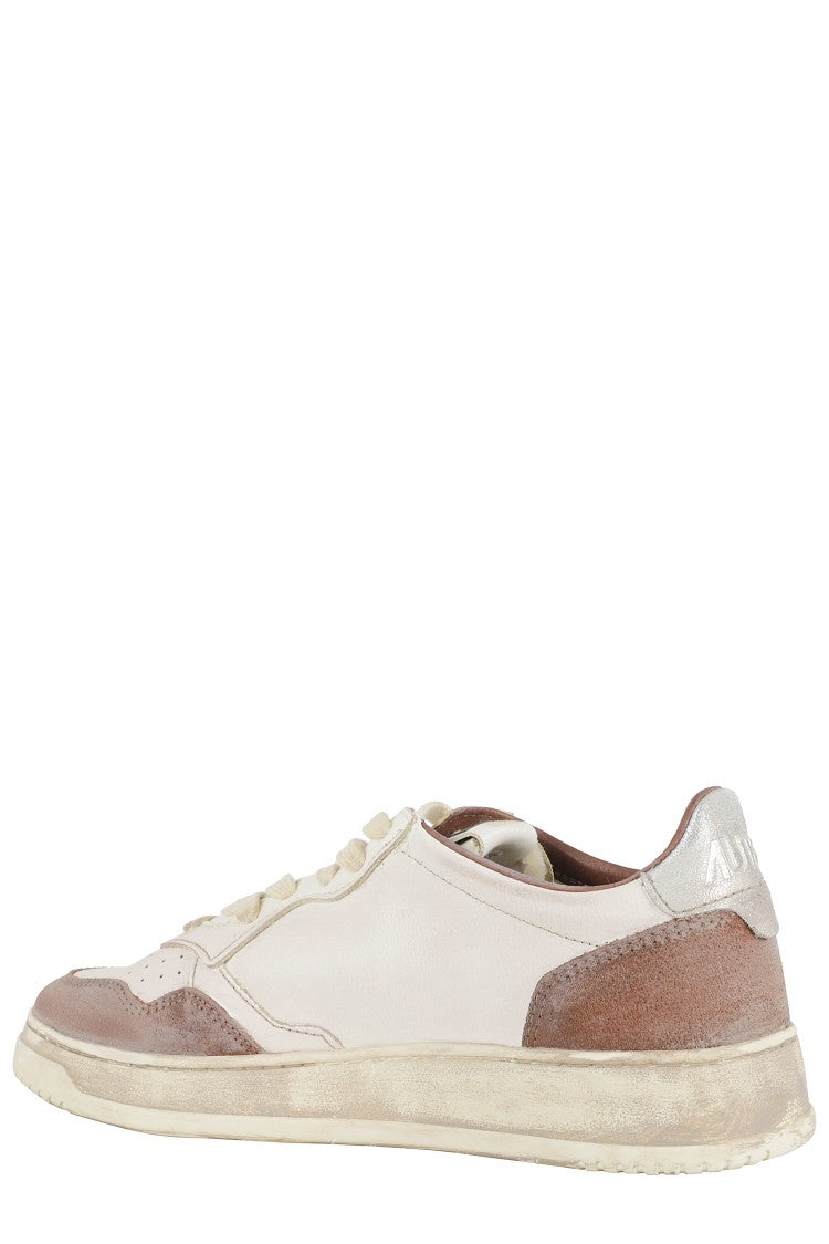 Autry Vintage-Inspired Leather Sneakers With Iconic Logo Detail