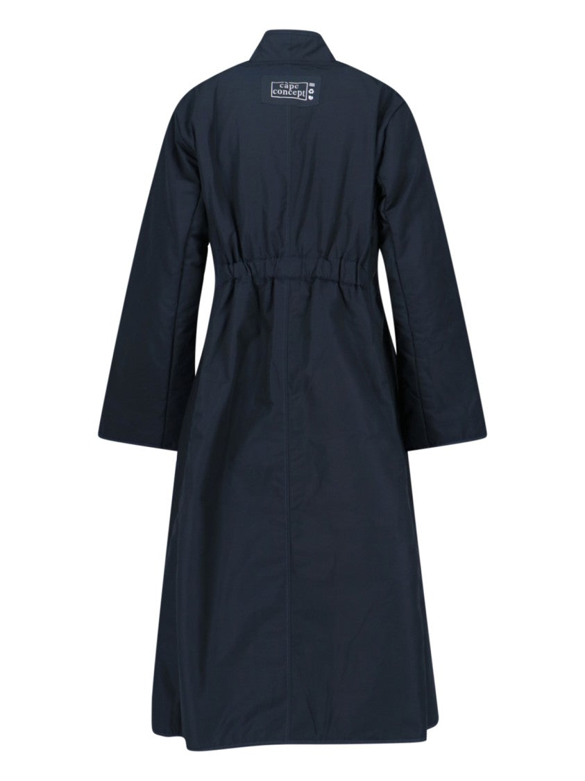 Càpe Middle Coat – Navy Blue