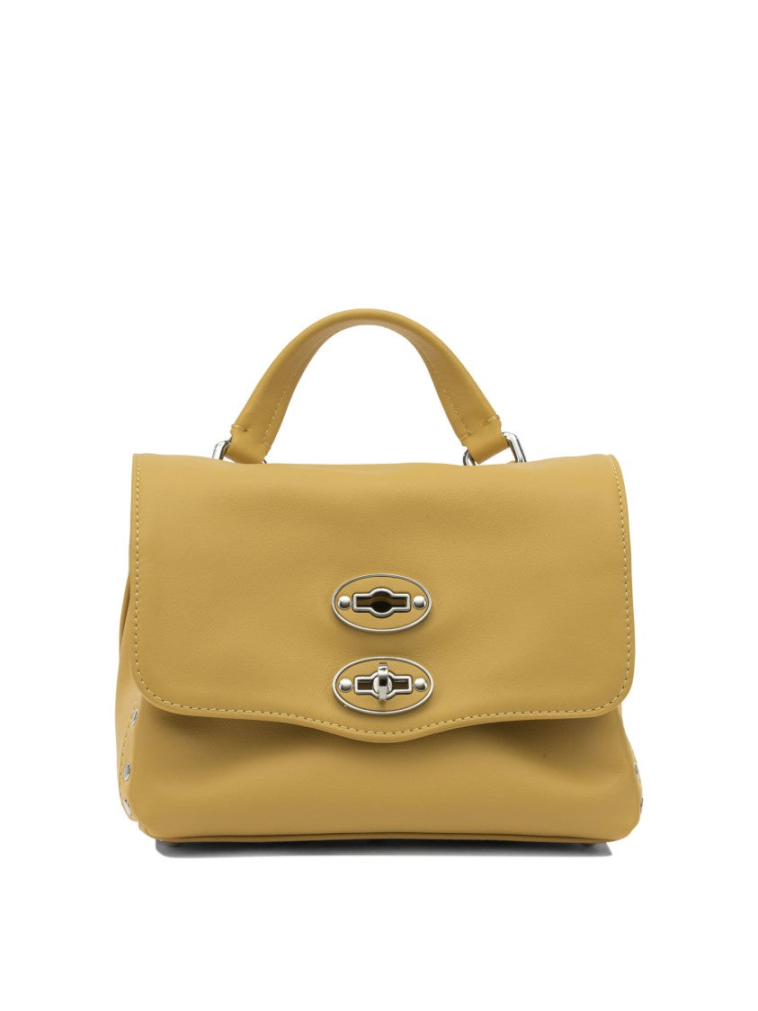 Zanellato Structured Leather Handbag With Silver-Tone Accents