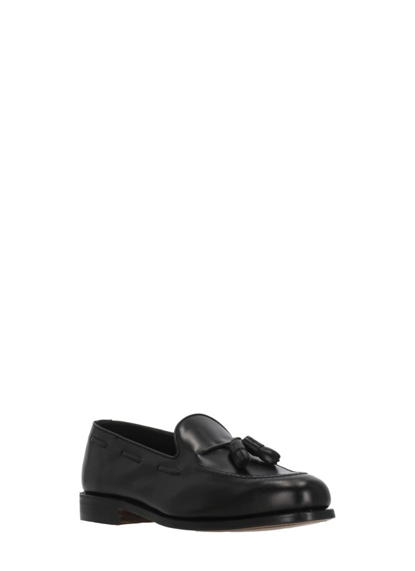 Berwick 1707 Black Tassels Polished Leather Loafers