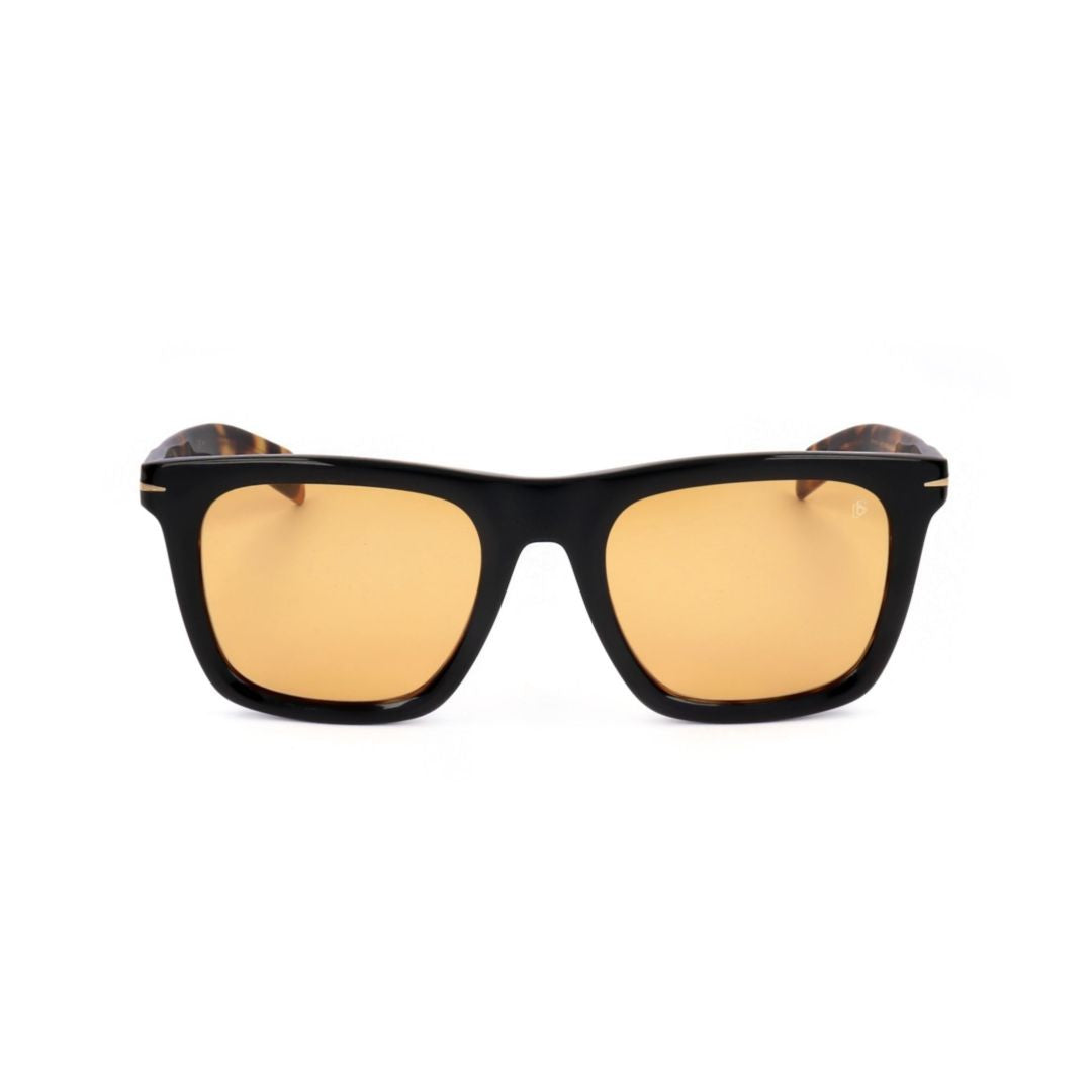 David Beckham Db 7066/F/S Bold Tortoiseshell-Patterned Rectangular Sunglasses