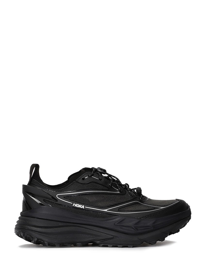 Hoka Streamlined White Sneakers With Cushioned Sole