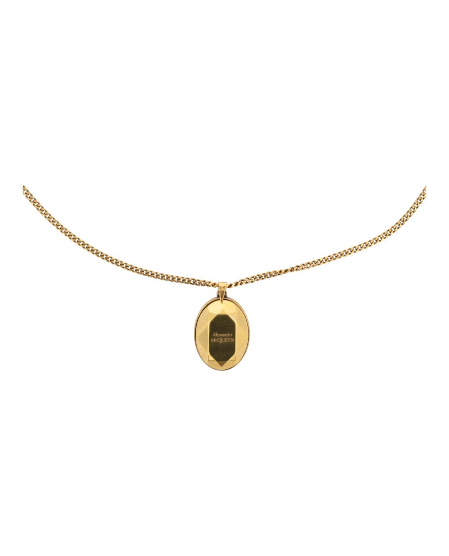 Alexander Mcqueen Faceted Pendant Necklace