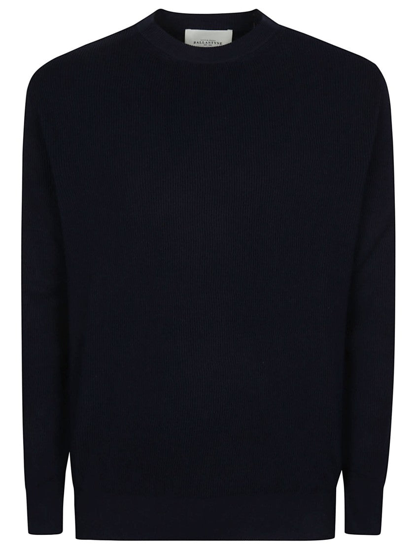 Ballantyne Cotton Ribbed Fisherman Sweater