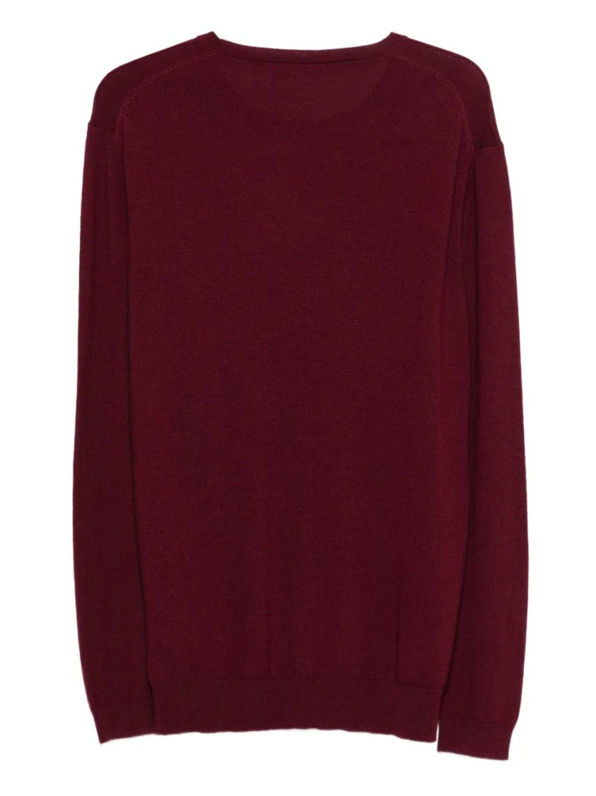 Karl Lagerfeld Fitted Knit Sweater With Round Neckline