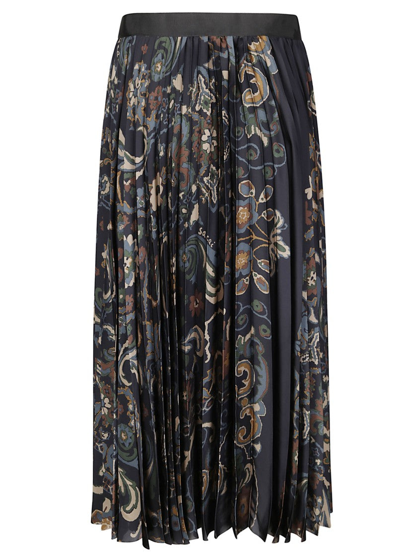 Sacai Floral Print Skirt
