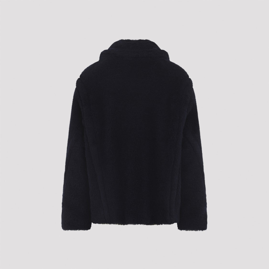 Max Mara Alpaca Blend Black Short Coat