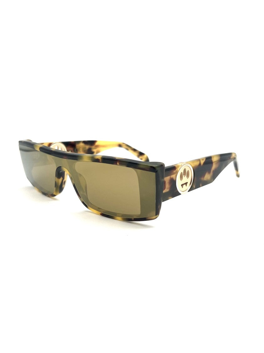 Barrow Black Sba001 Tortoiseshell Rectangular Sunglasses
