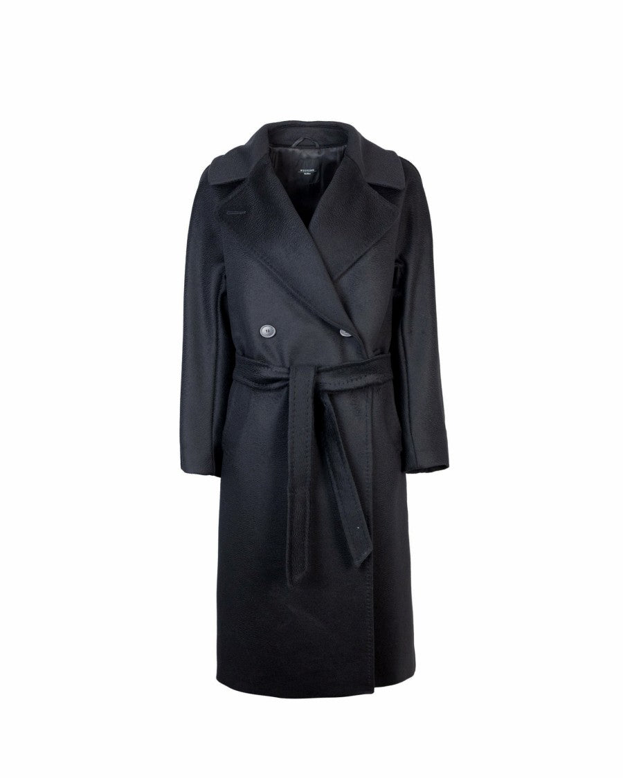 Max Mara Black Resin Coat
