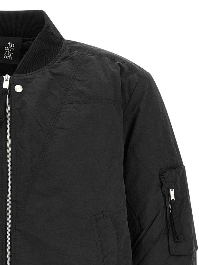 Thom Krom Cropped Padded Polyamide Jacket With Minimalist Design