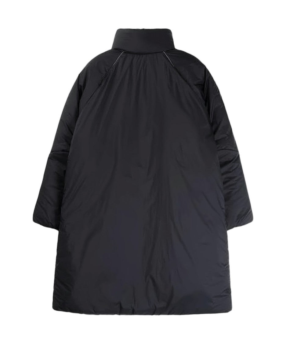 And Wander Oversized Black Padded Jacket With High Collar