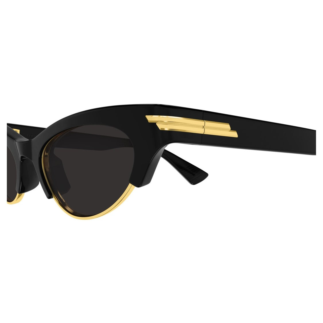 Bottega Veneta Cat-Eye Sunglasses With Bold Black Acetate Frame