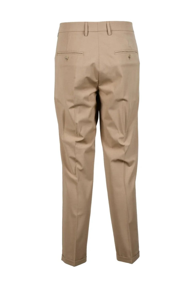 Patrizia Pepe Polyester Viscose Trousers - Beige