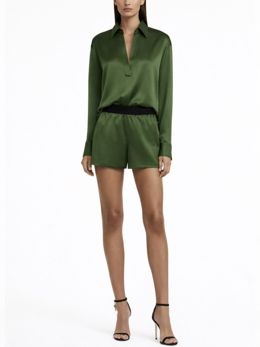 Tom Ford Silk-Blend Soft Sheen Pajama Shorts