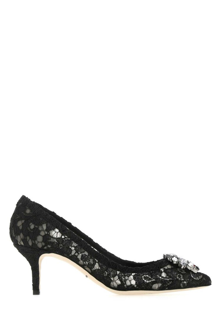 Dolce & Gabbana Black Lace Pumps