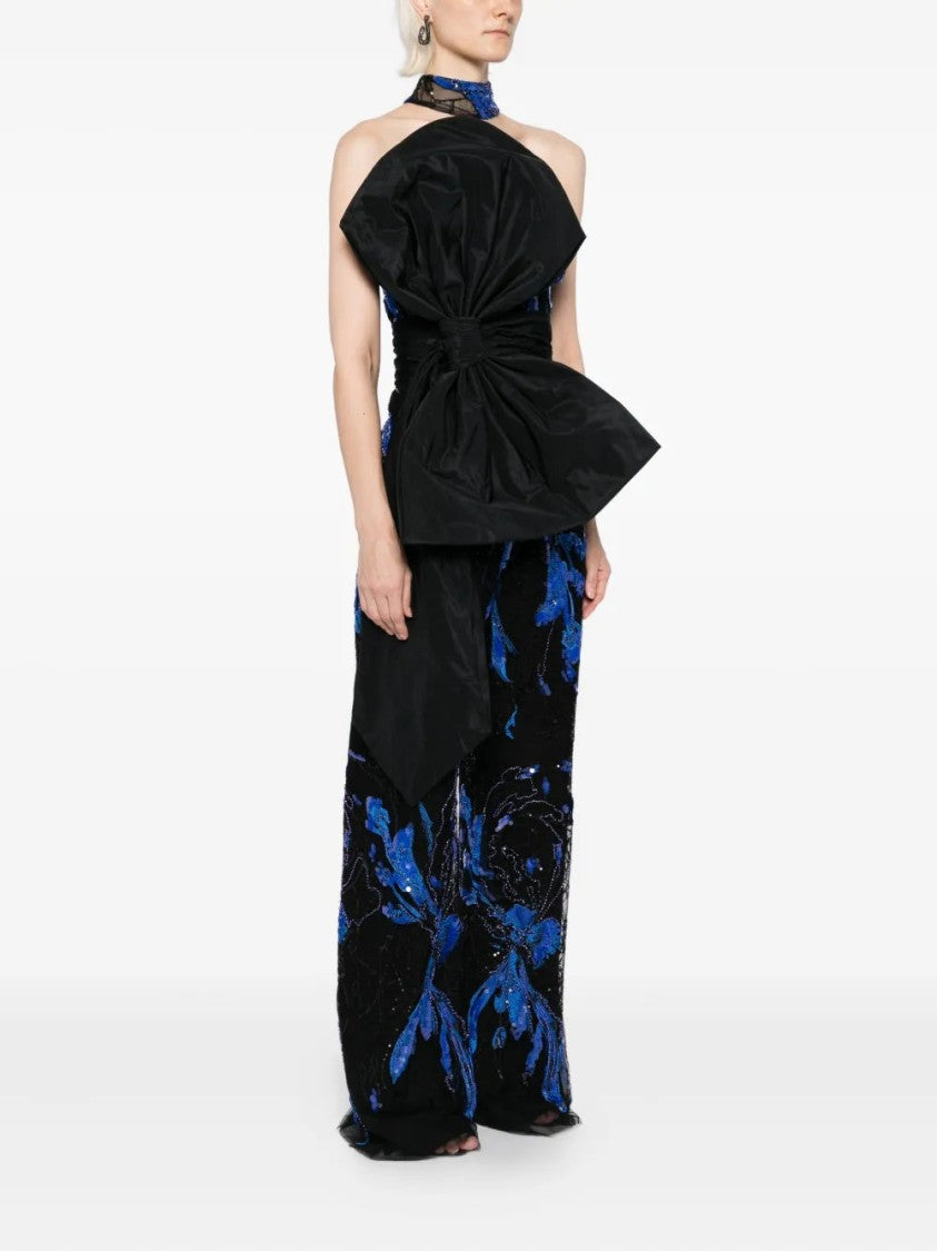 Saiid Kobeisy Embroidered Strapless Jumpsuit