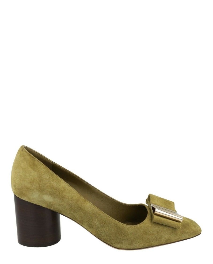 Ferragamo Lena Suede Pumps