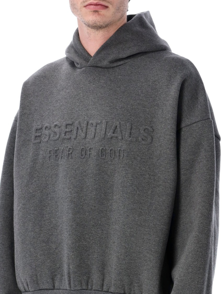 Fear Of God Essentials Embossed Hoodie Grey