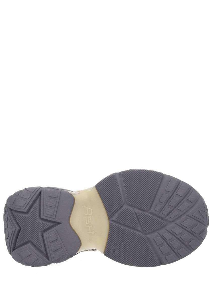 Ash Dragon Breathable Mesh Layered Calfskin Sneakers