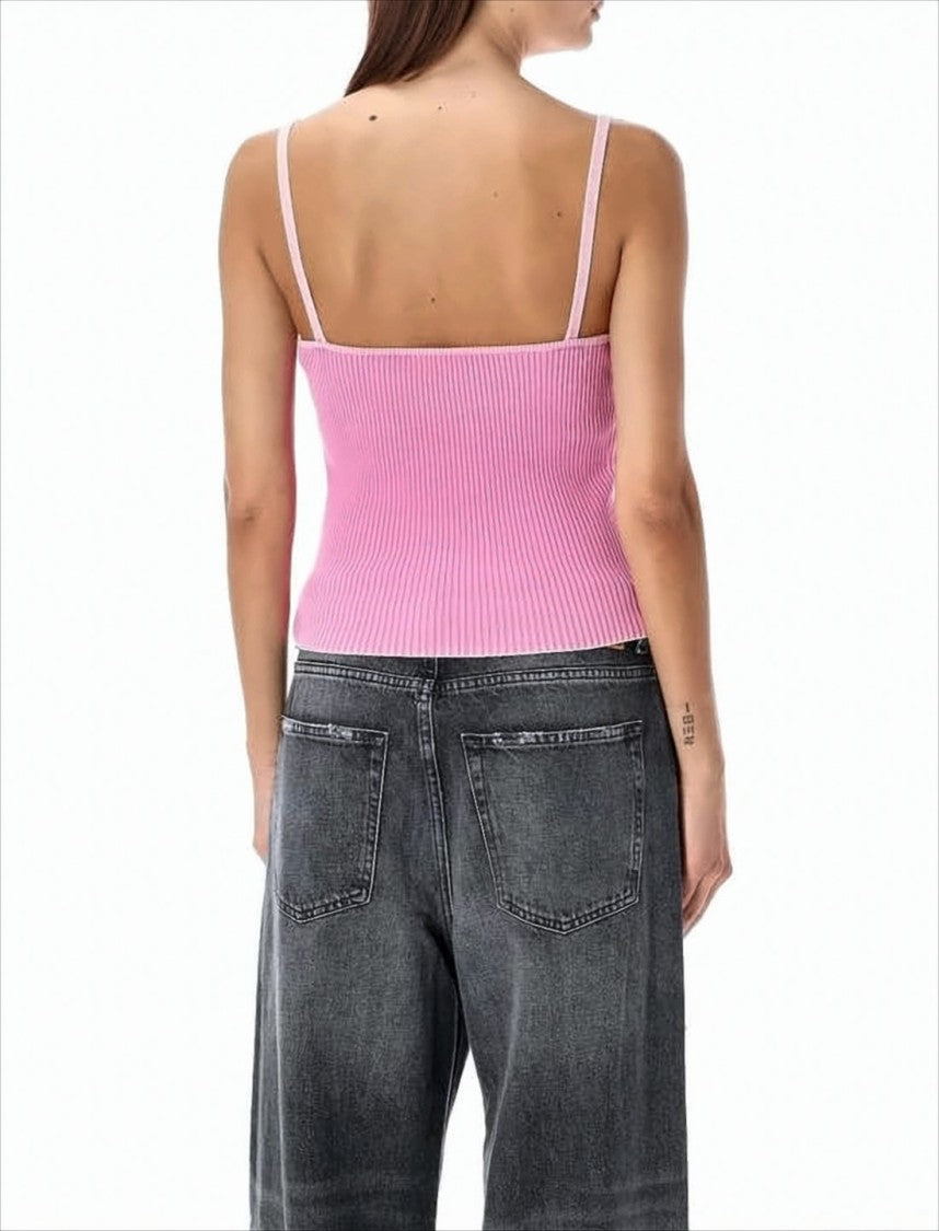 Diesel Ribbed Knit Sleeveless Top