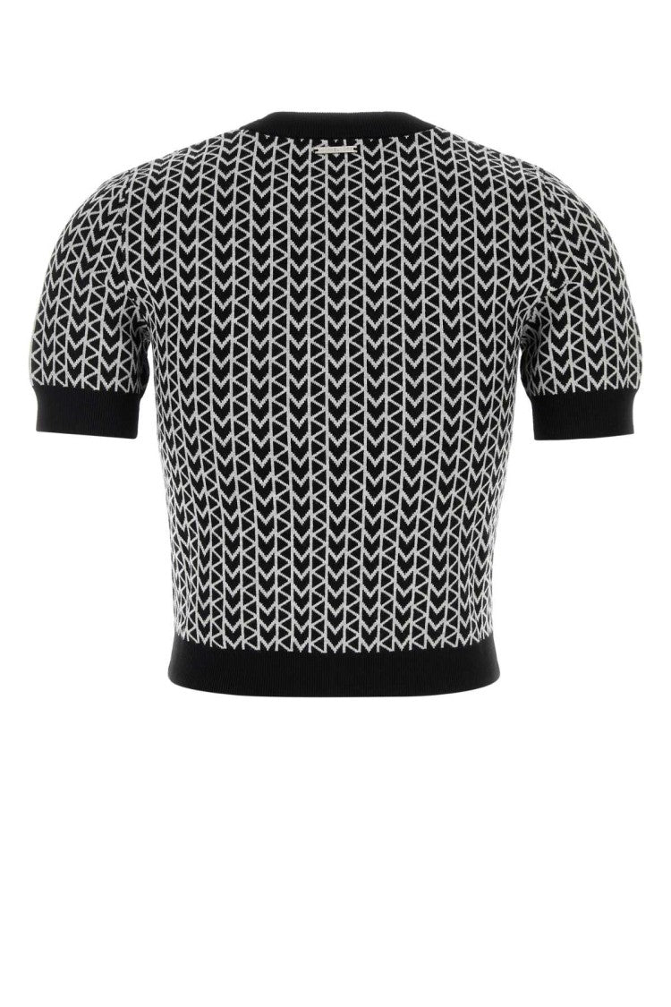 Michael Michael Kors Embroidered Stretch Viscose Blend Sweater