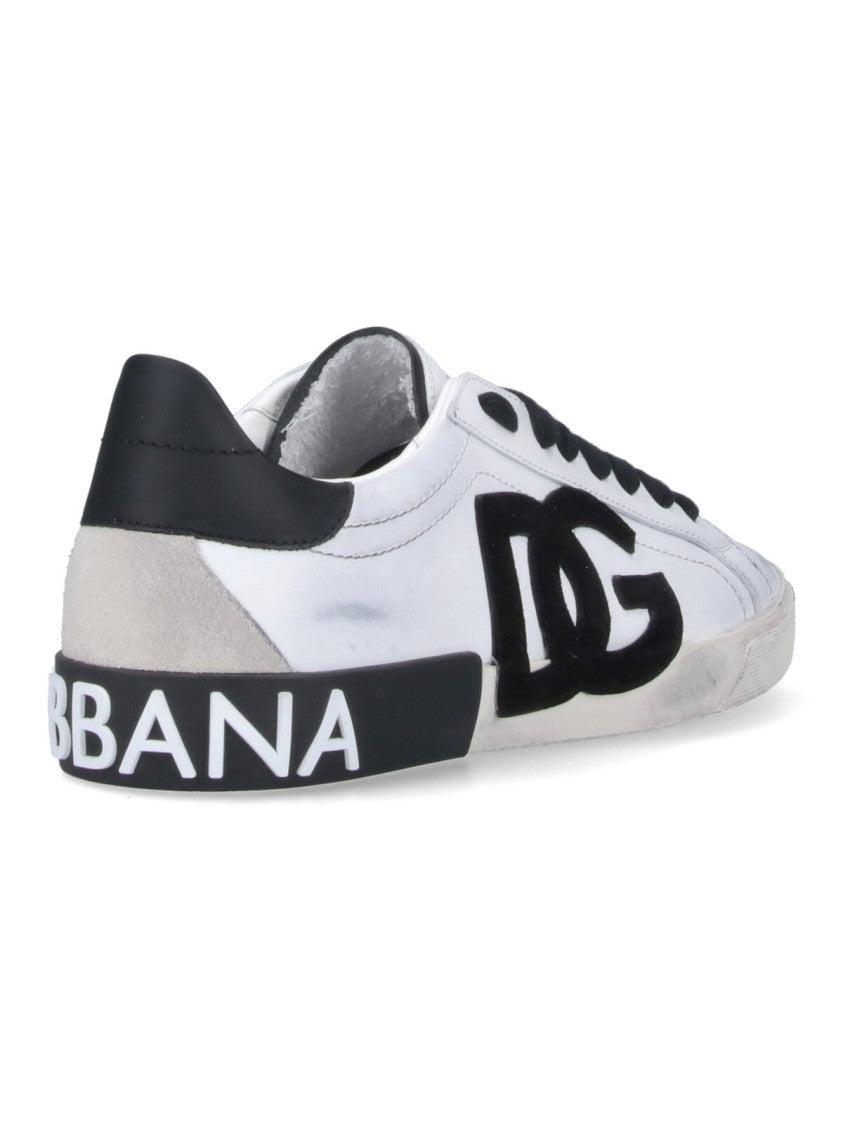 Dolce & Gabbana Portofino Vintage' Sneakers – White