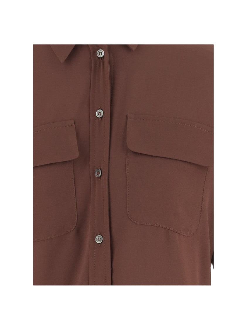 F.It Technical Fabric Shirt With Classic Collar