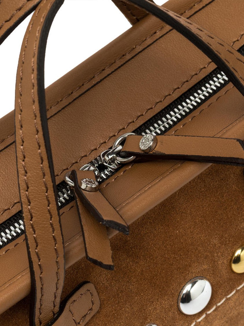 Gianni Chiarini Marcella Joy Brown Suede Studded Handbag