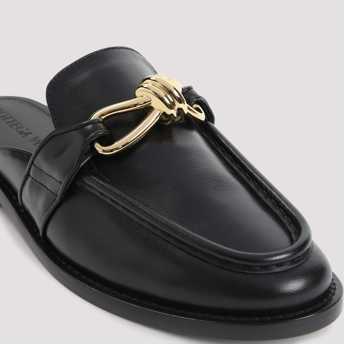 Bottega Veneta Astaire Black Calf Leather Loafers