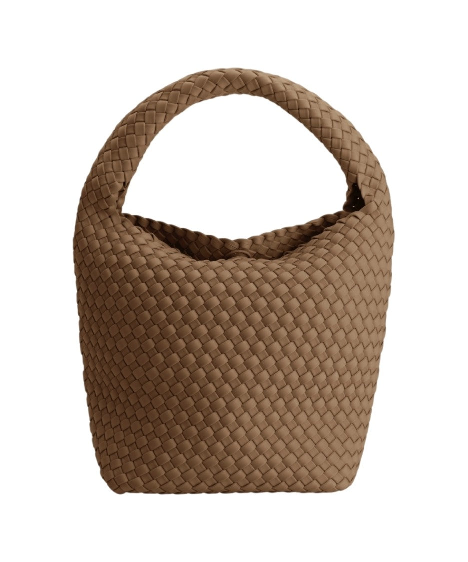 Marrea Hand Woven Neoprene Tote With Textured Finish